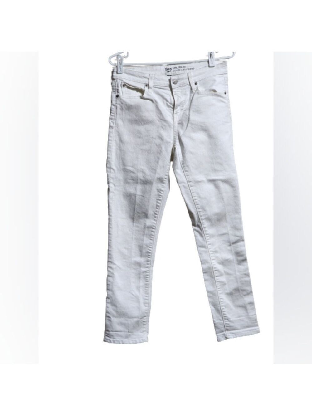 Gap girlfriend denim jeans color white size US4 /27R